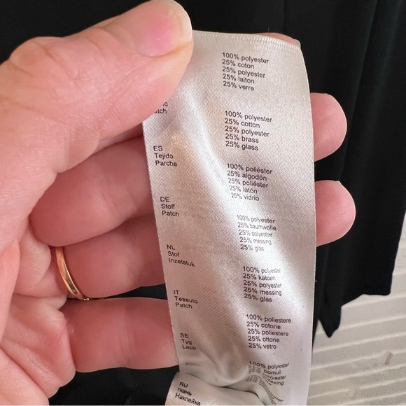 Maje Black Rosami Long Sleeve Jewel Embellished Mini Dress, Women’s Size Large - Picture 13 of 16